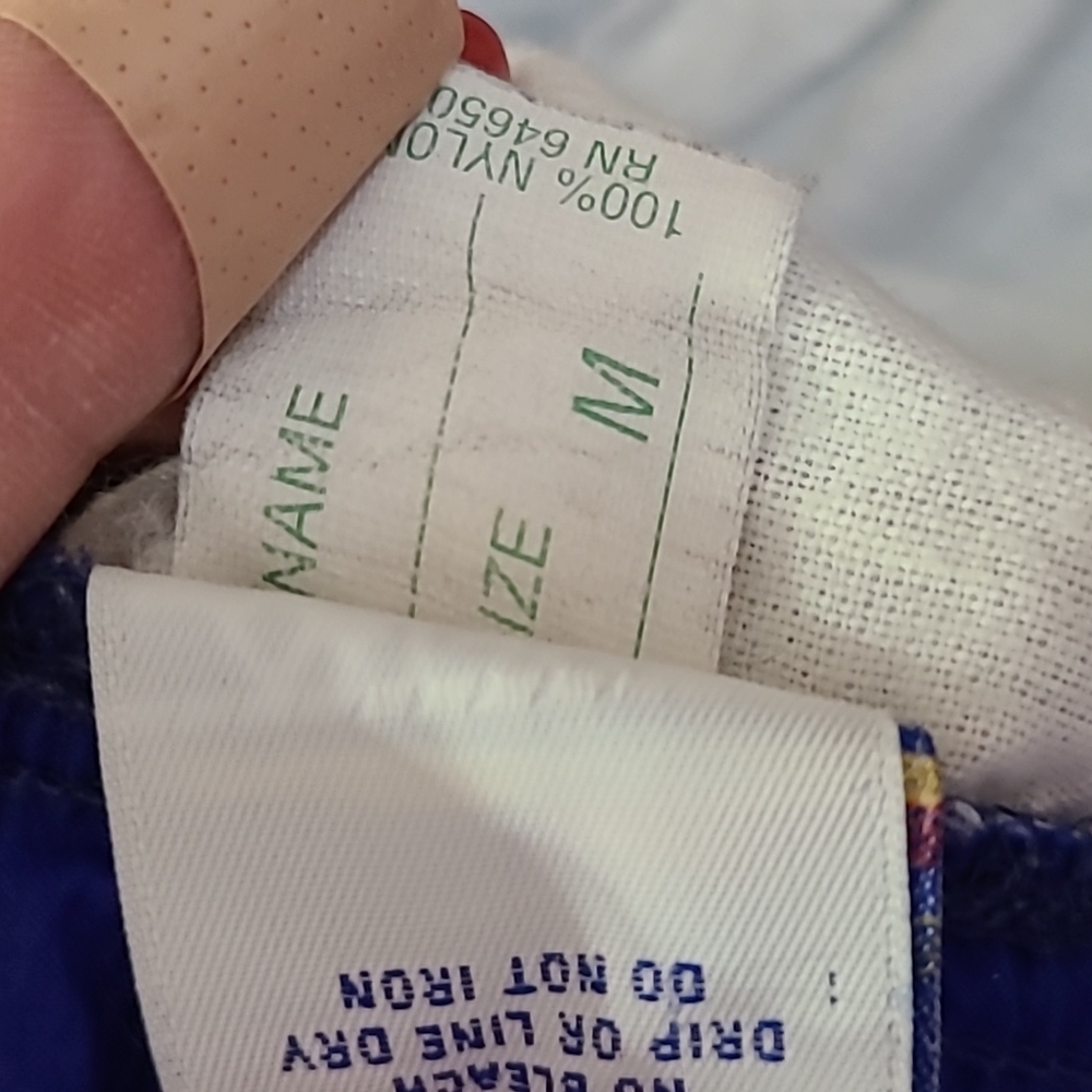 Pants Size Medium Royal Blue Nylon Lightweight Lined Sporty Casual Streetwear - Picture 7 of 7